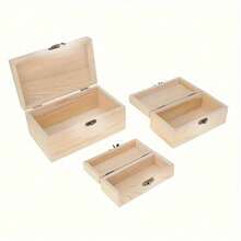 1 Stück Holzaufbewahrungsbox mit Deckel, Schmuckbox, Vintage Deko DIY, Heimdekoration für Küche, Badezimmer, Aufbewahrungsorganizer für Frauen, Reiseaccessoires, Rückkehr zur Schule, Schlafsaal-Aufbewahrung, Herbstdekoration