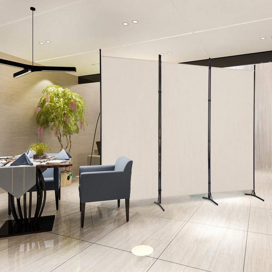 3-Panel Folding Privacy Screen, 6 Ft Portable Room Divider For ...