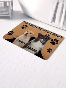 Personalize Make Your Doorstep Warm And Loving With A Custom Welcome Mat For Him Or Her Add Your Pet's Photo And Name Perfect Gift For A Pet-Loving Family Perfect For A Housewarming Gift Customize Your Family And Pets To Accentuate Your Home A Meaningful And Practical Piece Of Home Decor Brings Joy To Your Home Back To School - Multicolor - View 8