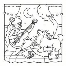 [New Bestselling Item] Healing Coloring Book For Adults, Stress Relief Doodle Book | Includes 24 Comfortable Patterned Scenes | Warm Family Decor DIY Hand-Painting | Dog Mom Creative Gift | High Cost-Performance Parent-Child Interaction | Back-To-School Suitable Gift (Recommended For Use With A Painting Pad)