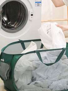 New Foldable Laundry Basket, Large Capacity Storage Laundry Basket, Bathroom Storage Basket. Laundry Hamper, Washing Basket Bathroom Organizer, Basket, Storage Basket, Foldable Laundry Basket Travel Essentials Travel Accessories Vacation Summer Holiday Back To School