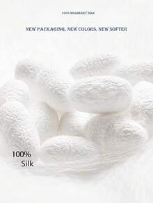 SUNCDELV SLIK 2pcs 100% Mulberry Silk Hair Scrunchies, High Quality Hair Ties (22mm), Women & Girls Hair Accessories, Pink Gift Box Ponytail Holder - Multicolor - View 2