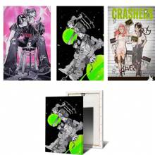 1 peça/3 peças pôsteres de arte de parede moldura opcional anime moderno pôster de anime hd pôster para sala de estar bar café arte decorativa mural, arte em tela, alta qualidade, sem moldura