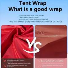 1pc Transparent Cold-Proof Sun Shield Canopy, Outdoor Four-Leg Umbrella Fence Tent Product Only Contains Tent Surrounding Fabric