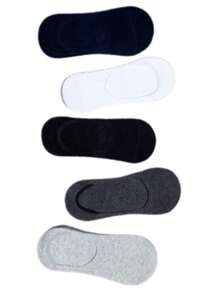 Kit With 6 Pairs Of Invisible Women's Slipper Socks - Multicolor - View 4