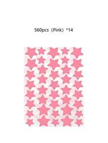 1400/1120/560/280 Pcs Star Stickers, Halloween And Christmas Decorative Stickers, Colorful Pentagram Stickers, Suitable For Party, Holiday Photo Decoration, Face Decoration (1 Sheet Per Color), For Decoration Only (Not For Makeup), Cosmetics, Inexpensive, Room Decoration, Vanity, Travel, Bedroom, Makeup Accessories, Inexpensive, Christmas Gift, Cosmetics, Makeup Tools, Cheap Goods, Gifts, Women's Gifts, Christmas Gifts - Multicolor - View 53