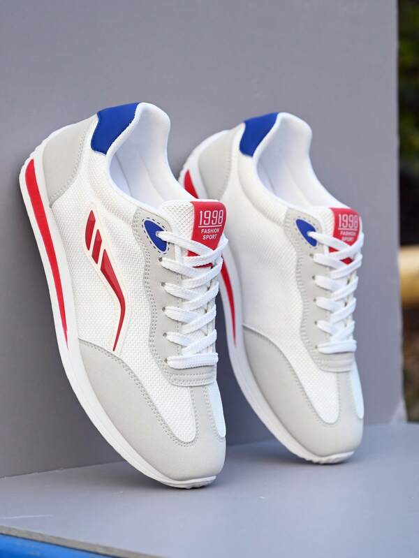 New Summer Men's Casual Sports Shoes, Lightweight Breathable Mesh Running Sneakers, Blue