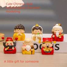 1 Piece/Chinese Immortal Figure Collectible Figurines, Healing Plush Figurines, Beautiful Desktop, Stress Relief, Small Gifts For Festivals And Parties - Multicolor - View 3