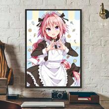 1pc Modern Anime Cute Fate Apocrypha Astolfo Poster Art Wall Home Living Room Bedroom Bar Aesthetic Decoration Decor Gifts Optional Frame ,Wall Art With Frame - Multicolor - View 74