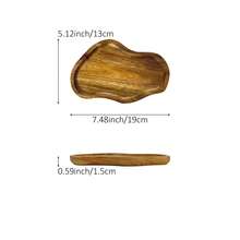 1 件超吸睛 Ins 风格旅行木质收纳托盘 | 化妆品和洗漱用品收纳盒 | 酒店桌面装饰 | 天然实木