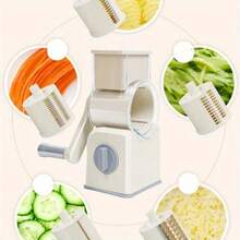 Rebanadora de verduras y patatas multifuncional accionada a mano tipo tambor - Multicolor - Ver 5