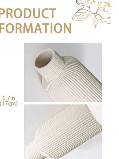 Wit Ceramic Vase, Warm Home ation, Small Pampas Grass Bedroom Office Students, Storage, Wedding Ho Jewelry Best Flower Vase Glass view 9