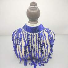 1pc 1yard Multi-Color Lace Ribbon Laser Sequin Tassel Trim Decoration, Latin Dance Costume Accessory, Lace DIY Sewing Decoration - Multicolor - View 12