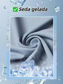 Kit 3 Men's T-Shirts Short Sleeves Breathable Mesh Quick-Drying Ice Silk - Baby Blue - View 8