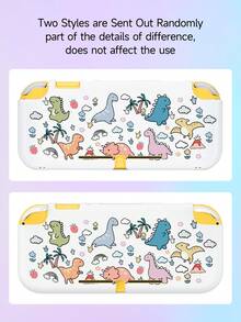 1 件可爱动物和恐龙图案保护套，兼容 Switch/Switch 2 游戏机，包含储物袋、卡槽底座、柔软亲肤的游戏机保护套，是兼容 Switch 玩家的最佳礼物 - 彩色 - 查看 7