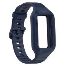 Funda de goma + correa compatible con Hua Wei Band 9 8 7 6, correa de silicona impermeable y funda en un solo accesorio de repuesto para banda de reloj con Hua Wei 9 8 7 6/ Honor Band 6 7, regalo para hombres y mujeres