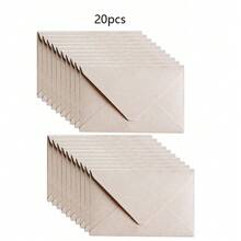 10/20pcs Burlap Kraft Envelopes For Wedding Party Invitations, Letter Mailing, Postcard Envelopes, Vintage Envelopes, Envelope Size 16.5*11cm (6.5*4.3inches), Mailing Supplies