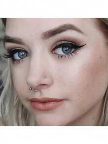 31-33PCS Septum Piercing Kit,16G Surgical Steel Mixed-Size Nose Septum Retainer Rings 14G Piercing Needles Kit Horseshoe Cartilage Helix Tragus Earring Hoop Eyebrow Retainer