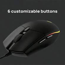 Logitech G102 Wired Gaming Mouse – Mechanical Feel, Lightweight & Portable, RGB Lighting, Classic Design, Comfortable Grip For Small To Medium Hands