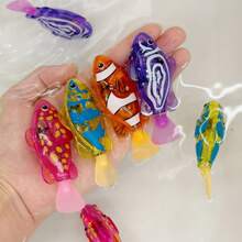 Baby Shower Luminous Induction Elektryczna Rybka Bawiąca Się W Wodzie Zabawka, Symulowana Elektroniczna Rybka Do Świetlistego Pływania (Losowy Kolor)