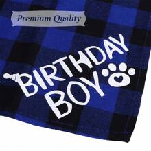 Dog Birthday Hat With Number Bandana Bow Tie Collar Washable Pet Costume Set For Puppies Kittens Dwarf Rabbits Color Blocking Fashion Dog Birthday Decorations Apparel Outfits