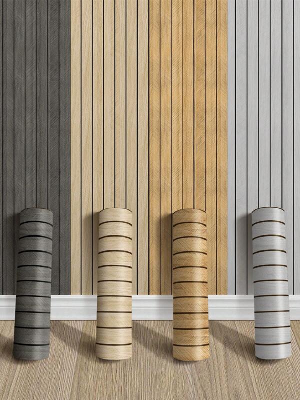 1 rollo de panel de pared de madera adhesivo, papel tapiz decorativo de láminas de madera marrón para sala de estar, revestimiento de pared adhesivo de paneles de madera para gabinetes de 39,8 cm x 300 cm, decoración de habitación, decoración del hogar, papel tapiz, papel de pared, pegatinas de pared, decoración de pared, pegatina de pared