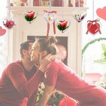 10pcs Transparent Acrylic Candy Boxes, Fillable Clear Heart-Shaped Ornaments Balls,Suitable For Christmas Tree Decoration, Wedding Party Home Hanging Decoration , Valentine's Day DIY Plastic Gifts Boxes Baubles