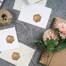 100/200/300 PCS/PACK Custom Wax Sealing Stickers With Self-Adhesive Backing, Your Design Available, Wedding Envelope Wax Seal- Custom Wax Seal,Back To School,School Supplies - one-size - View 8