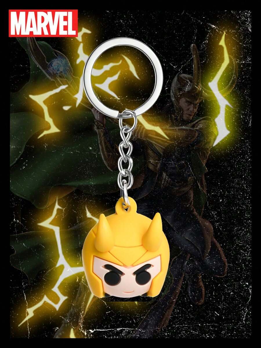 Marvel 1 件漫威官方授权洛基球钥匙扣钥匙圈创意可爱 PVC 钥匙扣超级英雄钥匙串背包挂饰钥匙包装饰小礼物 - MN-69152 - 查看 1