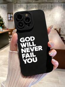 Bible Verse Phone Case, Inspirational Text Phone Case, Letter Phone Case, Compatible With IPhone & Galaxy Cases, Compatible With IPhone 13/15/16 Pro Max/16/14/15/16 Plus, Compatible With Samsung Galaxy Phones Waterproof Shockproof Anti-Fall Scratch Resistant - Multicolor - View 5