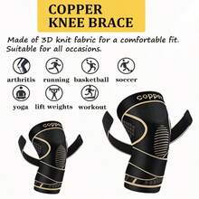 1Pc, Essential For Sports Enthusiasts, Adjustable Compression Strap, Suitable For Various Sports, Effectively Supports Knees, And Is A Practical Gift For Gyms And Outdoor Enthusiasts - màu đen - Xem 7