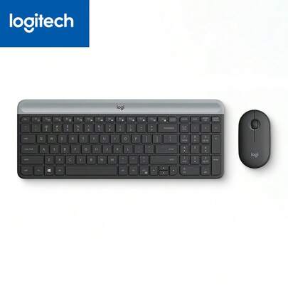Logitech MK470 无线键鼠套装，静音设计，多设备智能切换，持久续航，商务旗舰，黑色