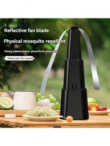 多功能户外驱蝇灭蚊风扇 - 电池供电，自动厨房捕虫器 - 多色 - 查看 3