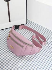 2pcs Women Fashionable Waist Bag, New Stylish Versatile Multifunctional Waist Belt Crossbody Bag