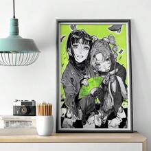 1 peça/3 peças pôsteres de arte de parede moldura opcional anime moderno pôster de anime hd pôster para sala de estar bar café arte decorativa mural, arte em tela, alta qualidade, sem moldura