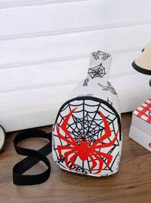 Bolsa para niños y niñas, bolsa cruzada de monedas con diseño de dibujos animados, mochila pequeña casual al aire libre para el pecho, para lápiz labial, brochas, cuidado de la piel, teléfono móvil, monedas, artículos pequeños