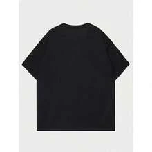 Bring Me The Horizon Women's Pure Cotton TShirt, HighQuality Pure Cotton Print, Durable And Fashionable Casual Wear.  A Unique Gothic Design Featuring A Woman, Mushrooms, And A Moon. Perfect For Fans Of Bring Me The Horizon Music. - 黑色 - 查看 2