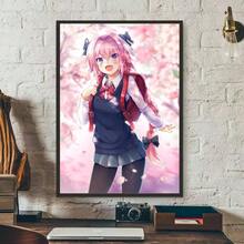 1pc Modern Anime Cute Fate Apocrypha Astolfo Poster Art Wall Home Living Room Bedroom Bar Aesthetic Decoration Decor Gifts Optional Frame ,Wall Art With Frame - Multicolor - View 32