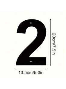 1pc Metal Art And Craft, 7.9 Inches House Number Metal Large Size Address Number, Vintage Cast Iron Home Number, Mailbox Number, Wall Holiday Decoration, 0 1 2 3 4 5 6 7 8 9, Can Be Freely Combined, Home Decor, Christmas Gift