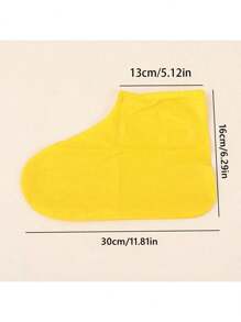 1 Pair Of Outdoor Latex Rain Boots Waterproof Shoe Covers, Suitable For Multi-Scenario Waterproof Shoe Covers. Durable, One Size ,Office,Household,Travel