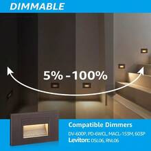 3Pack 5W Dimmable LED Step Lights Indoor Outdoor Stair Light - 如圖 - 查看 2