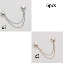 2/3/4/6pcs Magnetic Scarf Clips - No Sewing Required, Detachable Rings, Minimalist Round Chain Buckle | Multi-Functional Apparel Fastener, Secure & Fitted - Multicolor - View 14