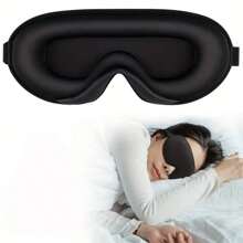 1 pièce Masque de sommeil, masque pour les yeux 3D à contour profond pour hommes et femmes, conçu pour les dormeurs sur le côté, cache-œil et masque pour les yeux 100% occultant, masque pour les yeux doux et confortable pour le travail de nuit, les voyages, le yoga et la sieste, noir, pour la chambre, les voyages, le bureau, l'école, articles scolaires