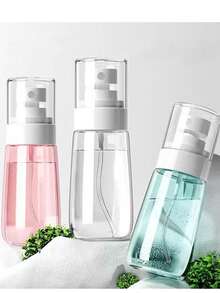 1 pezzo/2 pezzi Bottiglietta spray mini ultra fine, portatile, ricaricabile, spruzzino da viaggio in plastica per trucco, cura della pelle, toner senza profumi - disponibile in vari colori, elementi essenziali da viaggio, accessori per i viaggi, elementi essenziali da viaggio