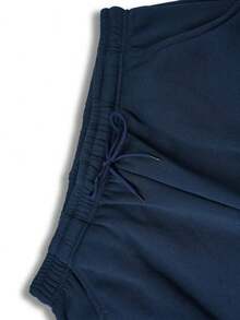 Conjunto de sudadera con capucha para hombre Boston Est 1997, chándal deportivo de poliéster con bolsillos, sudadera con capucha informal de punto holgado de otoño/invierno con estampado y pantalones de chándal, conjunto de salón de punto holgado de manga larga - Azul Marino - Ver 7