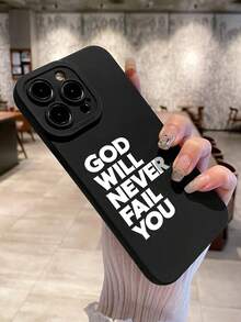 Bible Verse Phone Case, Inspirational Text Phone Case, Letter Phone Case, Compatible With IPhone & Galaxy Cases, Compatible With IPhone 13/15/16 Pro Max/16/14/15/16 Plus, Compatible With Samsung Galaxy Phones Waterproof Shockproof Anti-Fall Scratch Resistant - Multicolor - View 4