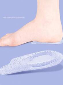 1 paio di cuscinetti per tacco con grana concava, inserti antiscivolo per scarpe da donna e uomo con tacco basso/alto, massaggio e assorbimento degli urti, adatti a diversi tipi di scarpe