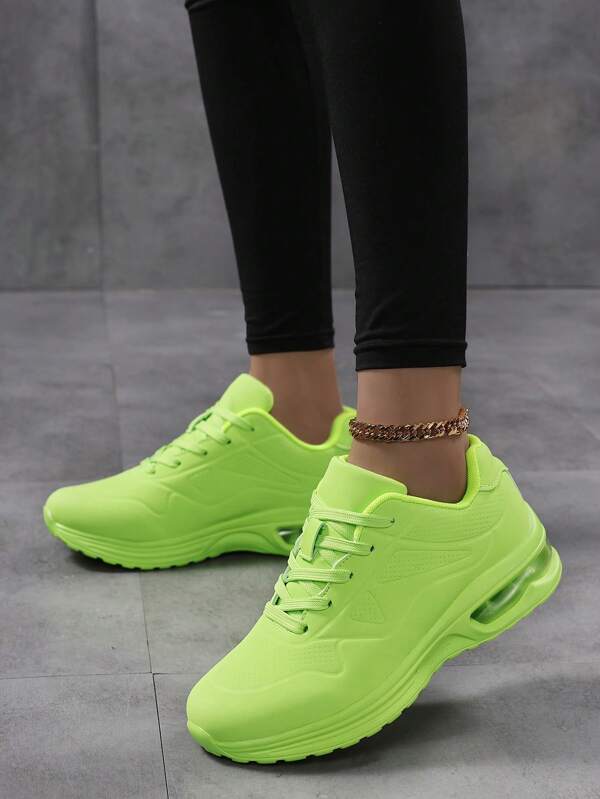 2025 Summer New Chunky Sneakers, Breathable Casual Sport Shoes, Thick Soles, Air Cushion, Minimalist Style Running Shoes