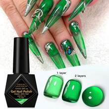 FOUR LILY 10ml Glass Jelly Gel Polish Long Lasting Colorful Spring Summer Ice Transparent Soak Off Varnish Nail Design Nails - Multicolor - View 11