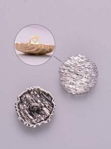 10 Stücke/Packung Runde Metallknöpfe mit geprägtem horizontalem Streifenmuster, geeignet für Mäntel, Pullover, Jacken, Kleider, Hemden, handgefertigte Verzierungen, Stoff-Nähzubehör für DIY